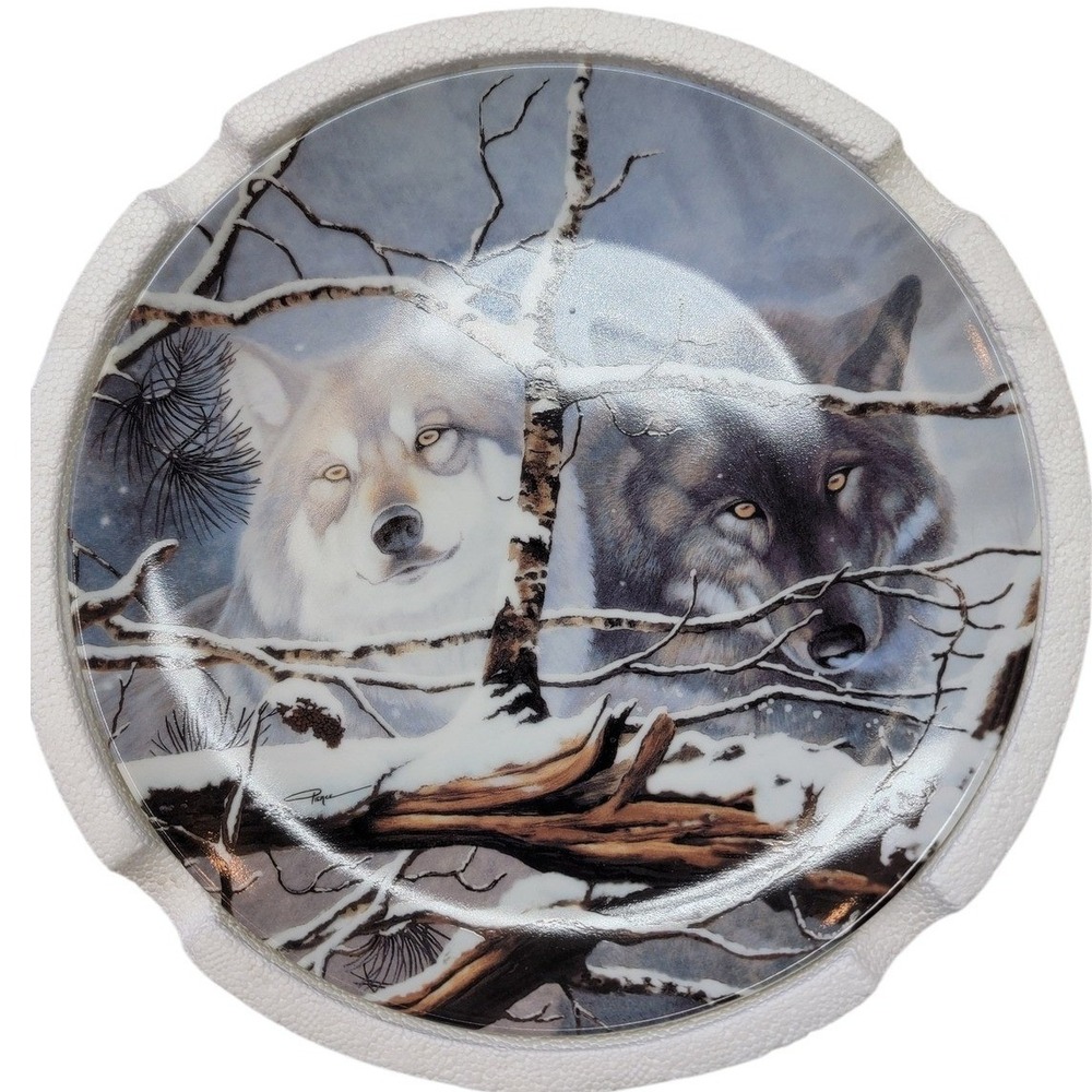 W.S. George Eyes in the Mist Wolf‎ Collector Plate Daniel Renn Pierce 1155A COA